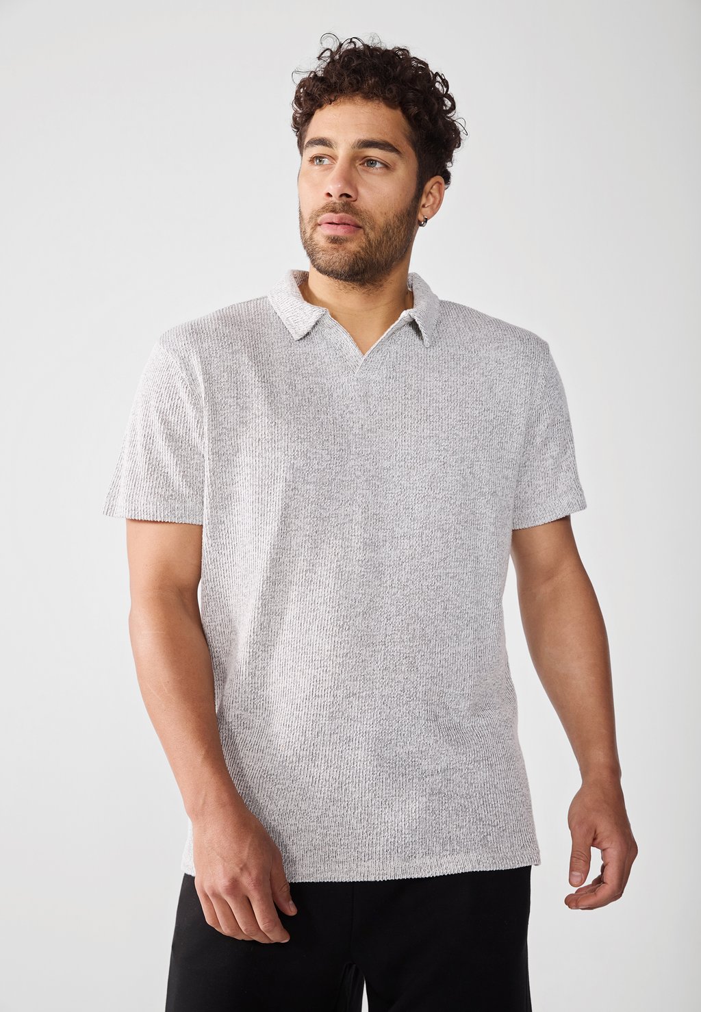 

Рубашка поло Pier One by Zalando, цвет Grey Melange