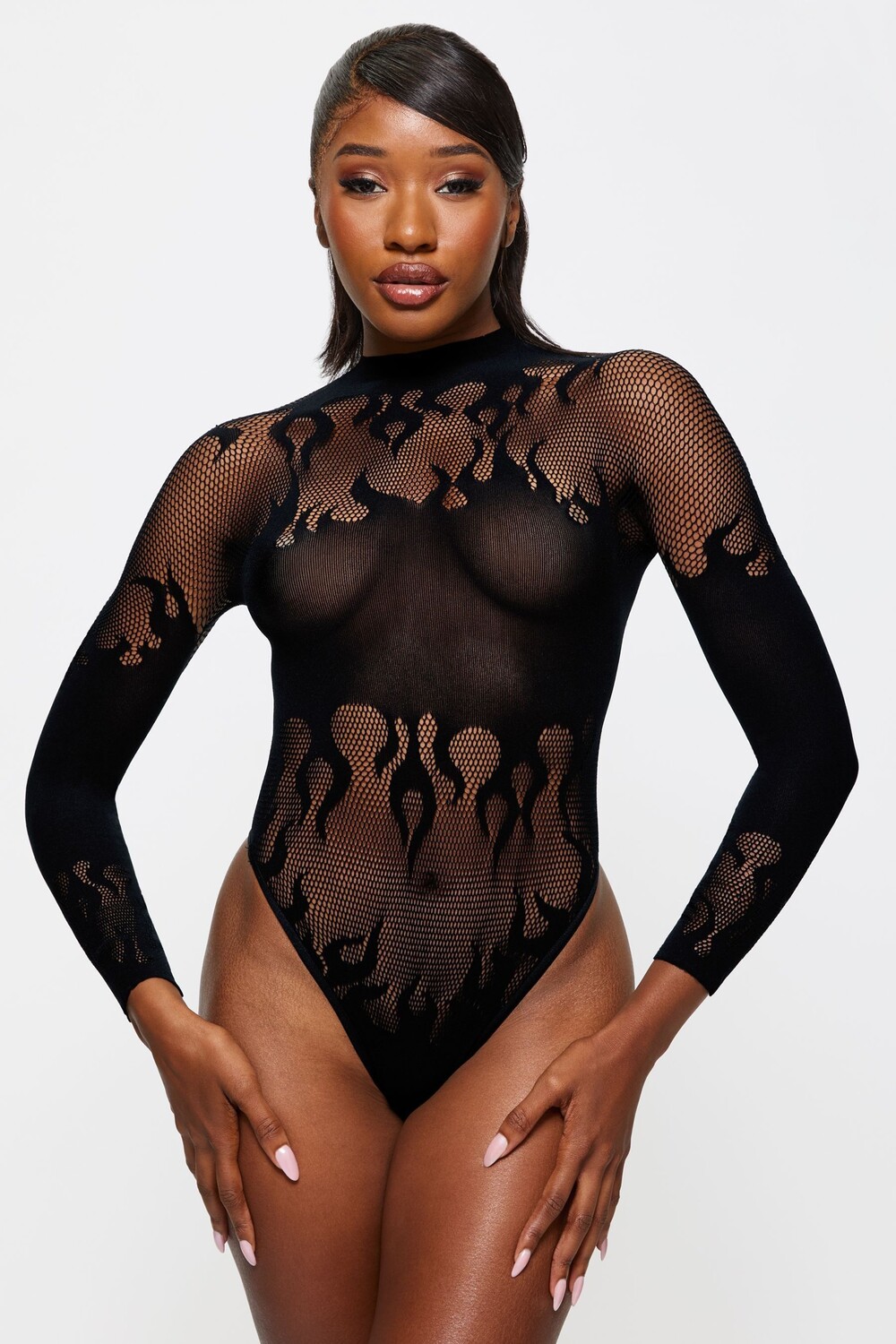 

Пламенное желание ажурное боди Ann Summers, черный
