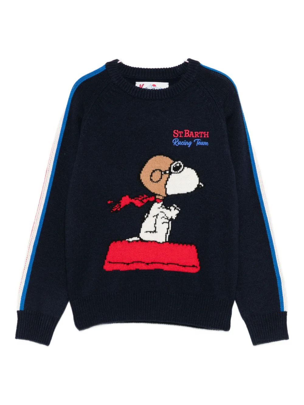 

Свитер с графическим принтом Mc2 Saint Barth Kids, синий