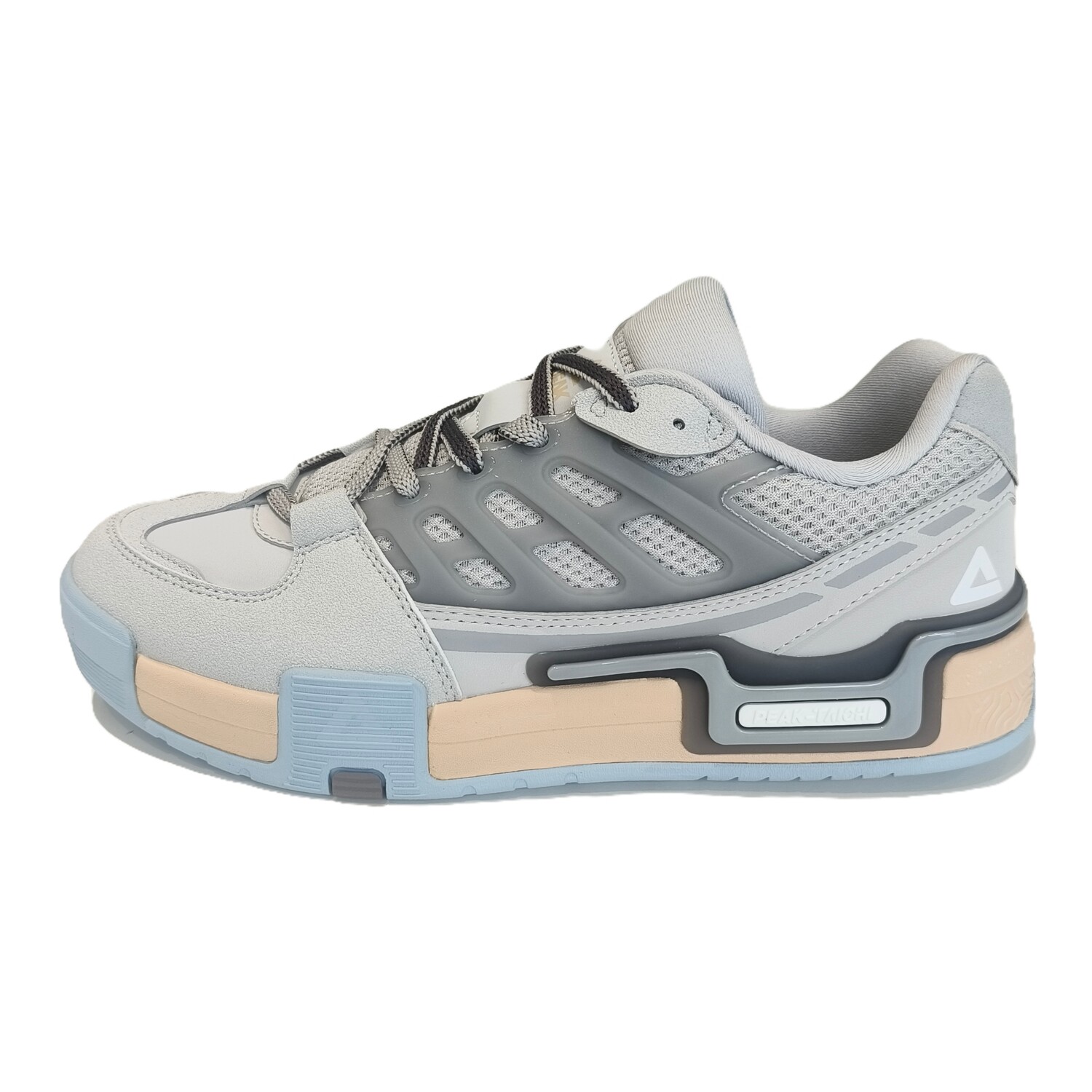 

Кроссовки PEAK The State Is Extremely High Skateboarding Shoes Men Low-top Iron Ash, серый