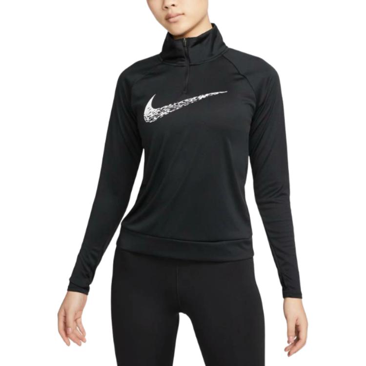 

Nike Футболка с рукавом реглан женская черная