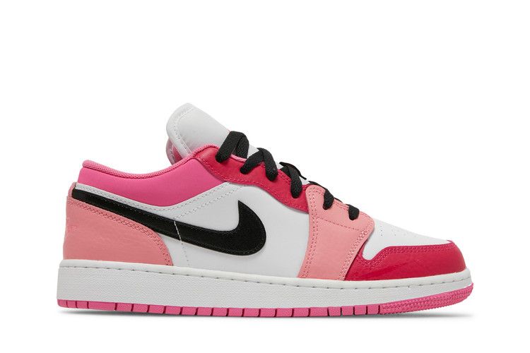 Кроссовки Air Jordan Air Jordan 1 Low GS 'White Pinksicle', белый — фото 2