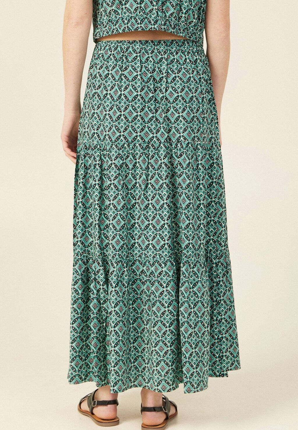 

Юбка макси LANGER, AUSGESTELLTER BONOBO Jeans, зеленый