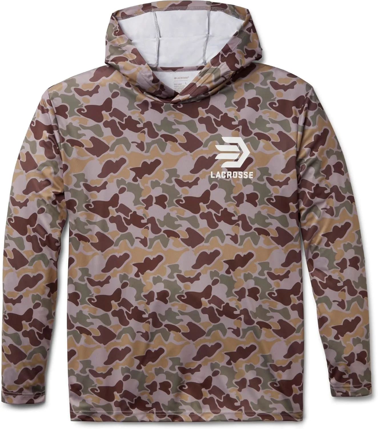 

Мужская толстовка с капюшоном LaCrosse с длинным рукавом — легкая, дышащая, с защитой UPF 40+