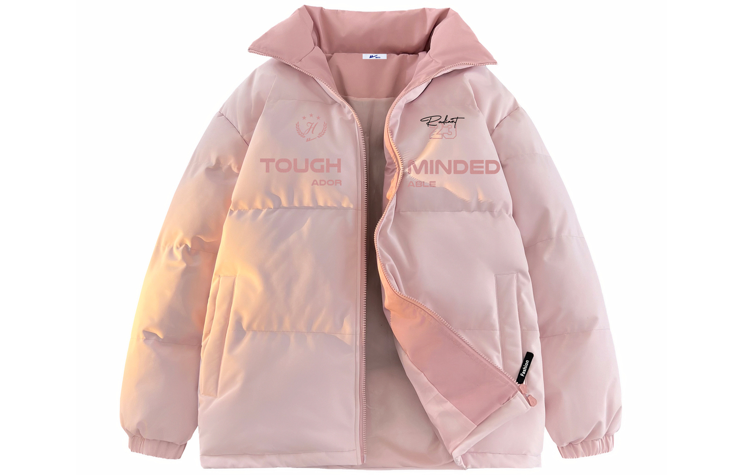 

WARRIOR Пуховик серии "Покоряющий ветер и волны" унисекс, Pink