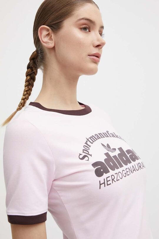 

Футболка adidas Originals, розовый