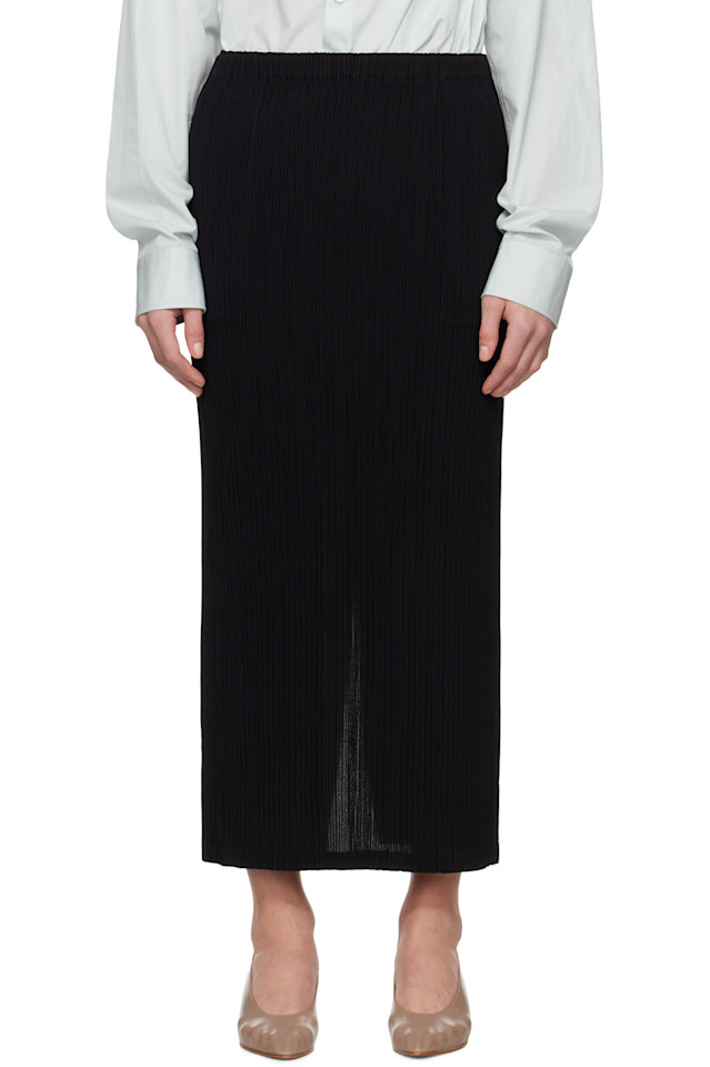 

Юбка макси с эффектом выцветания Issey Miyake, черный