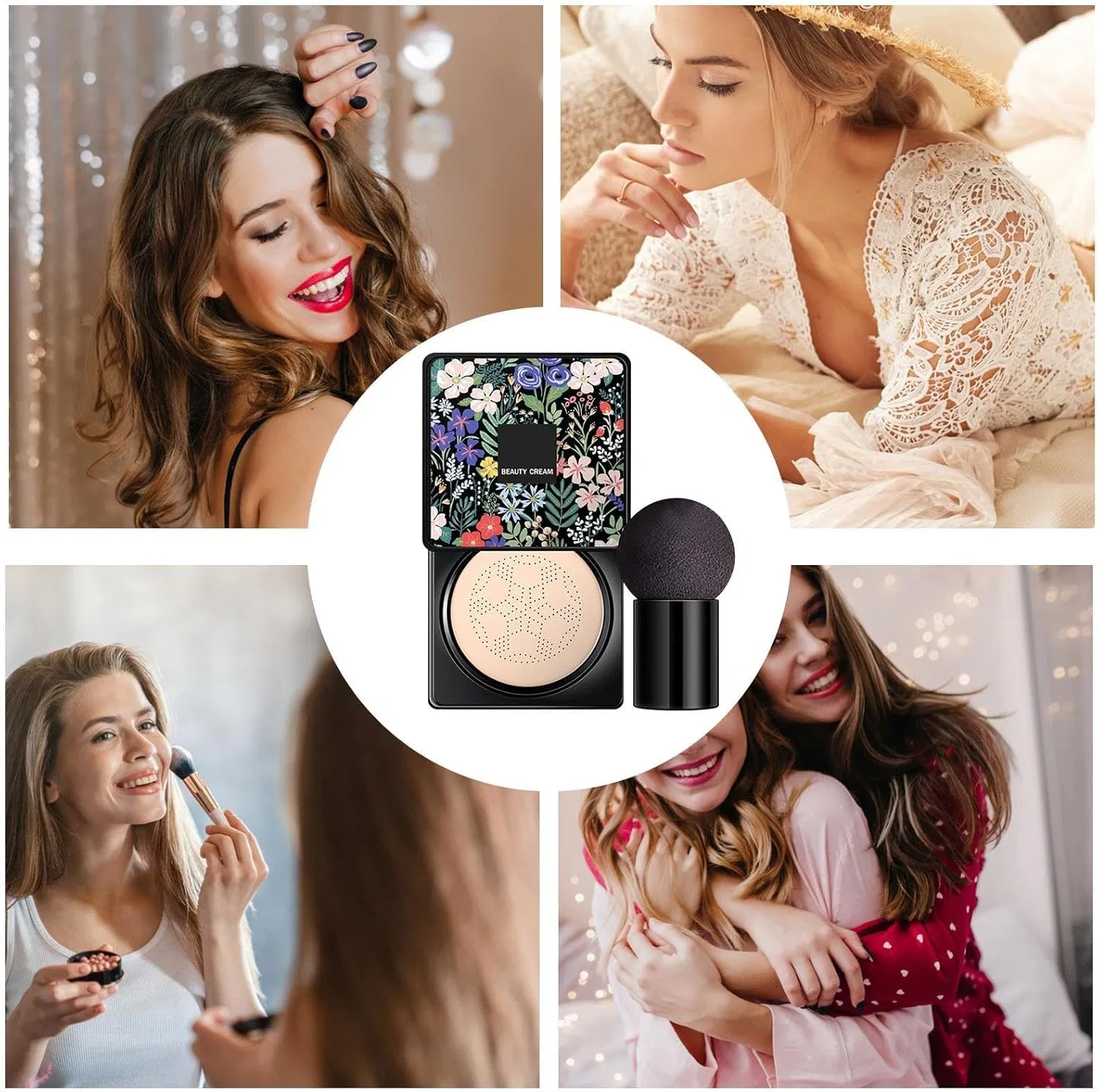 BB-крем с губкой для лица, Air Cushion, от Generic, 15 г, слоновая кость — фото 4