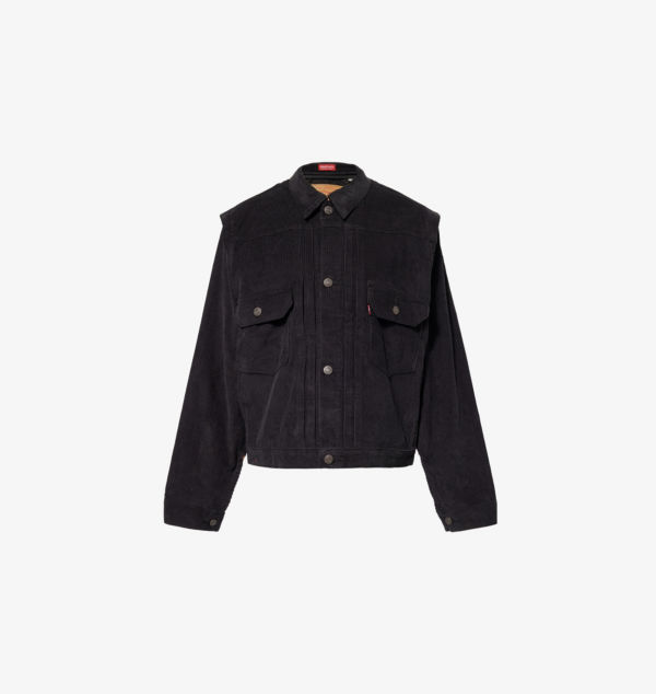 

Куртка водителя грузовика Levi'S x Undercover Pinnacle Type II из хлопка и вельвета Levis, черный