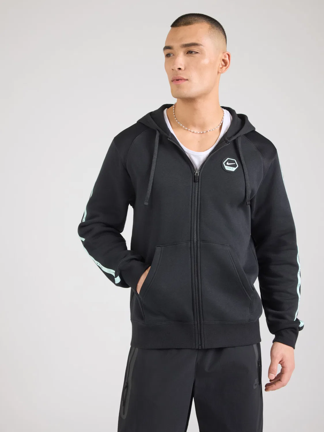 Толстовка на молнии Nike Sportswear, Black — фото 3