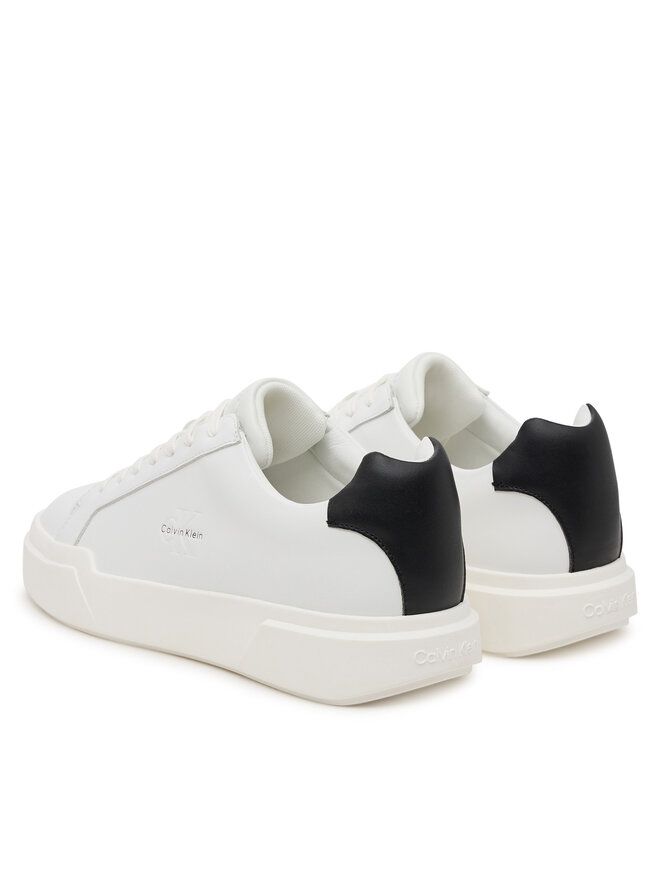 Кроссовки Chunky Cupsole Laceup Lth YM0YM01344 Calvin Klein, белый — фото 3
