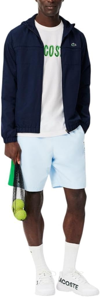Мужская футболка Lacoste Ultra Dry с принтом, белый Lacoste Print — фото 4
