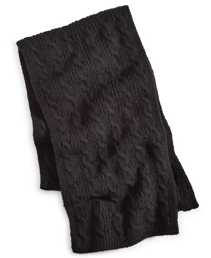 

Однотонный вязаный шарф с ребристыми краями Style & Co, слоновая кость/кремовый