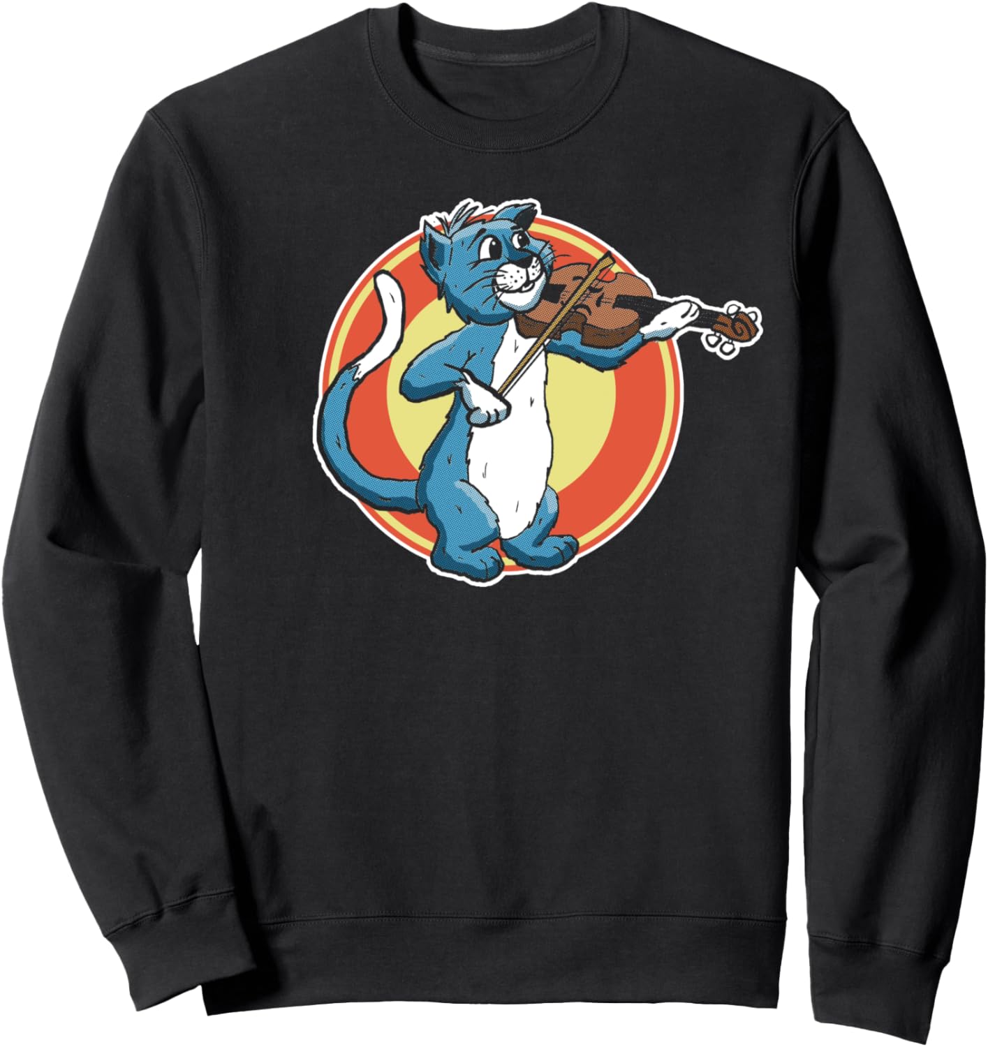 

Забавная толстовка с изображением кота, играющего на скрипке в переулке «Скрипичная аллея» Bluegrassgarage-Bluegrass Music Vintage Fan Tees, черный