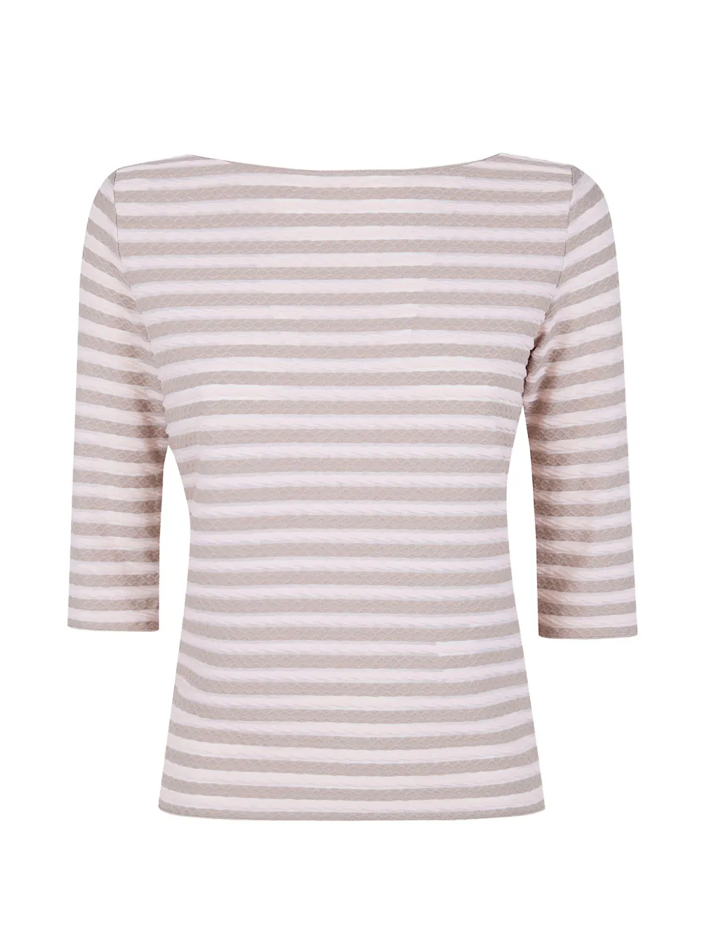 

Полосатый свитер Emporio Armani, бежевый