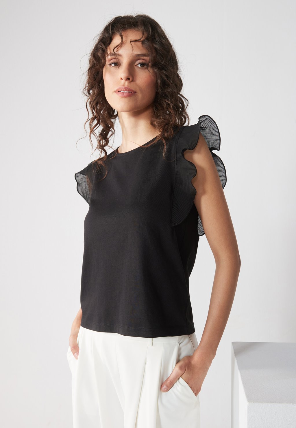 

Футболка с принтом Anna Field by Zalando, черный
