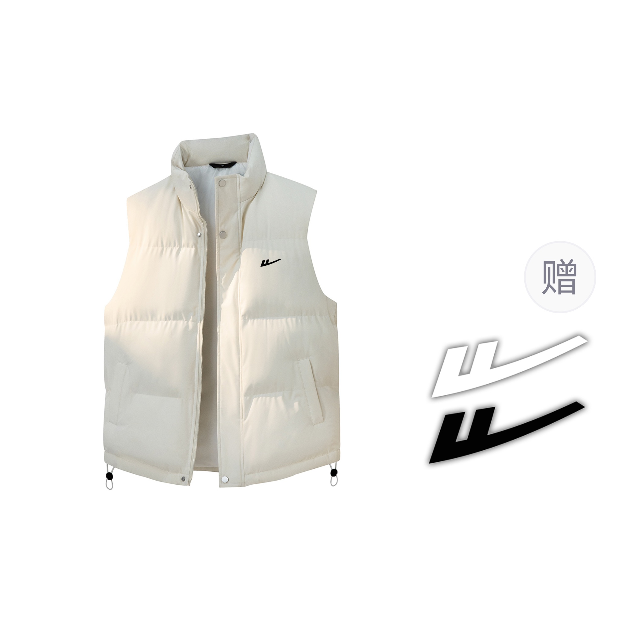 

Жилет Unisex Stand Collar утепленный с флисовой подкладкой WARRIOR, бежевый оранжевый[free diy brand merch]