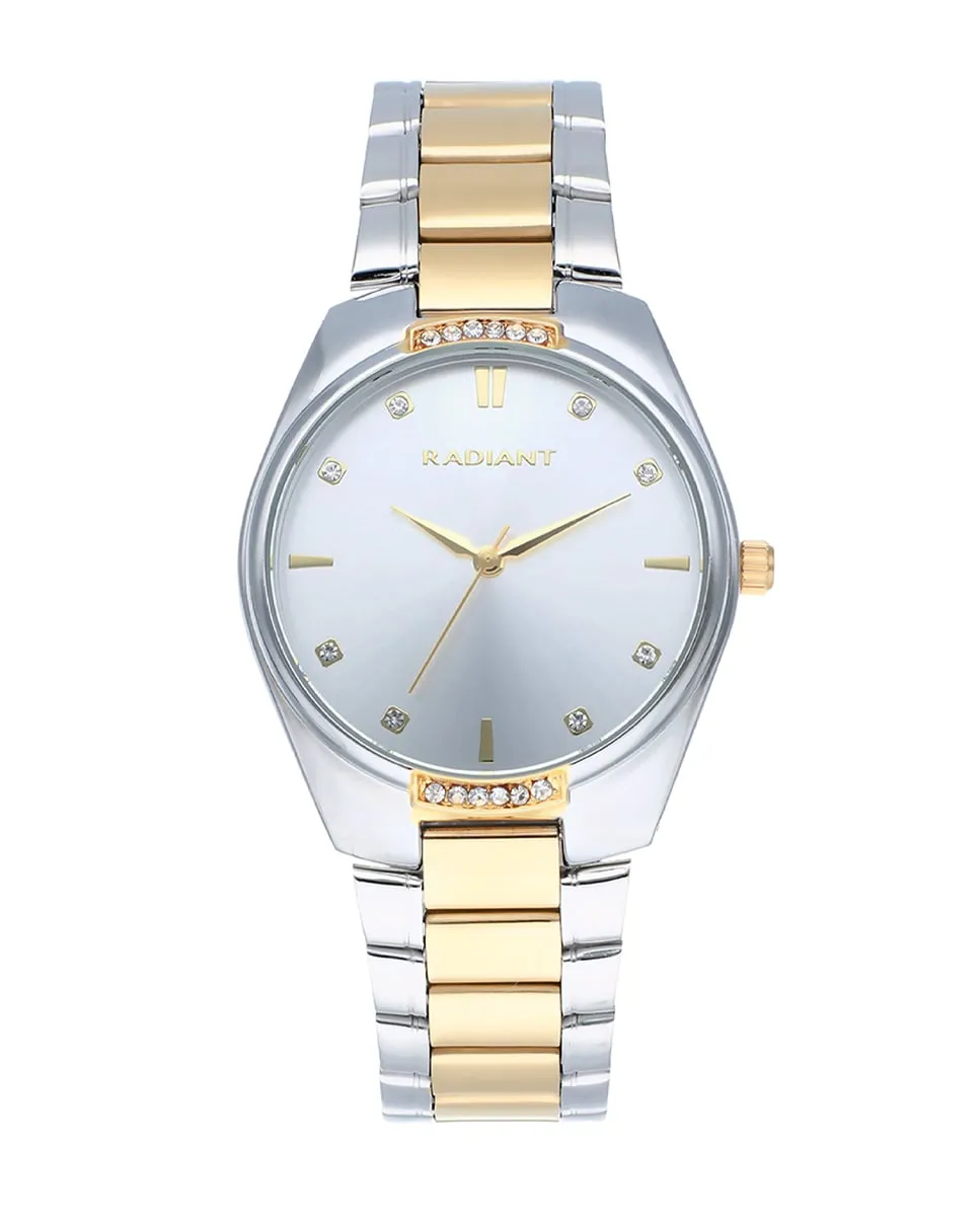 

Женские часы Tais RA622202 из стали с двухцветным ремешком Radiant, серебряный