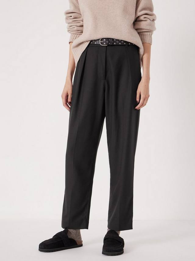 

Брюки зауженные из шерстяной смеси HUSH, Black