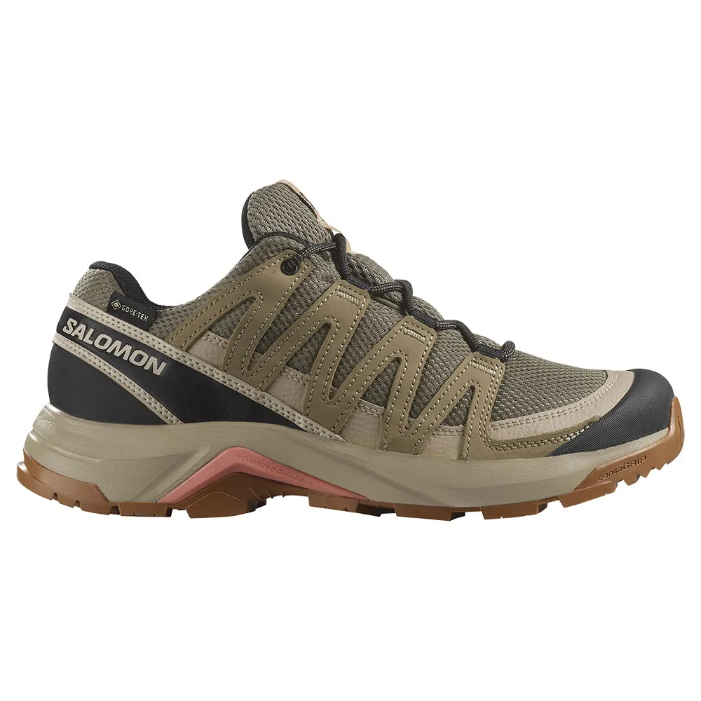 Походные ботинки женские Salomon X-Adventure Recon с технологией Goretex, зеленый