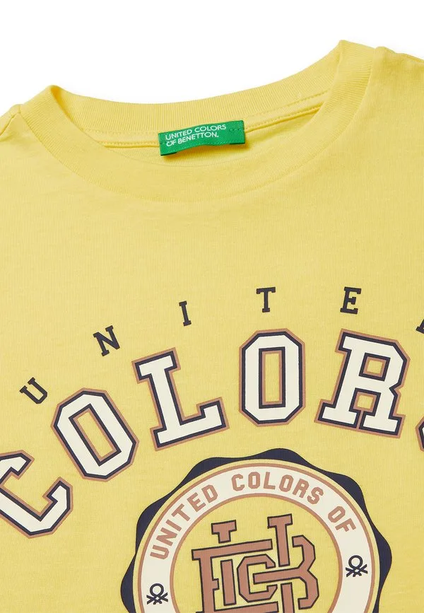 Футболка с логотипом United Colors Of Benetton, Yellow — фото 3