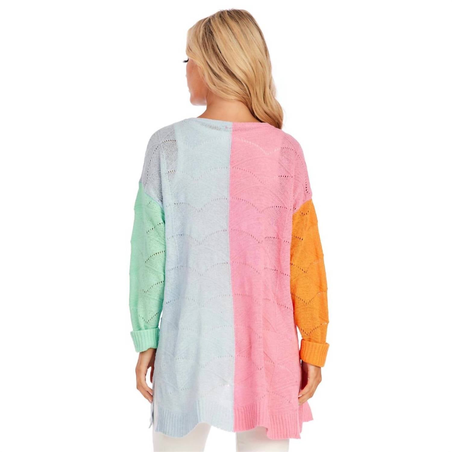 

Кардиган Parker Pastel Colorblock в многоцветном исполнении mudpie, цвет multi