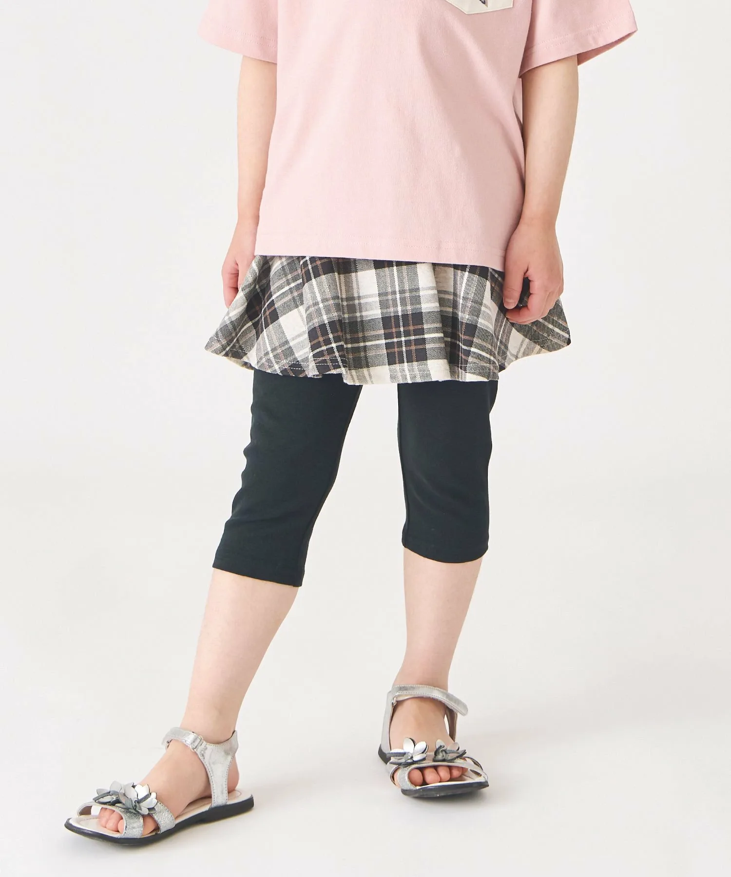 Юбка Юбки длиной 6 дюймов с принтом по всей поверхности Ever Closet, O. Oatmeal (checkered pattern)