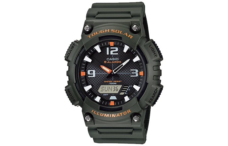 

Мужские молодежные черные часы AQ-S810W-3A CASIO
