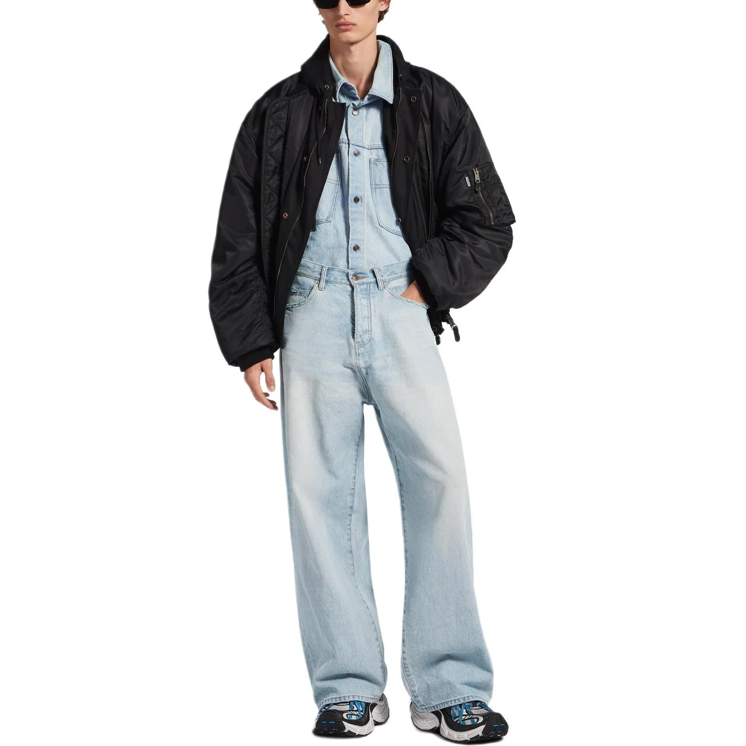 Джинсы Loose Fit мужские SS26 Balenciaga, Light Blue — фото 3