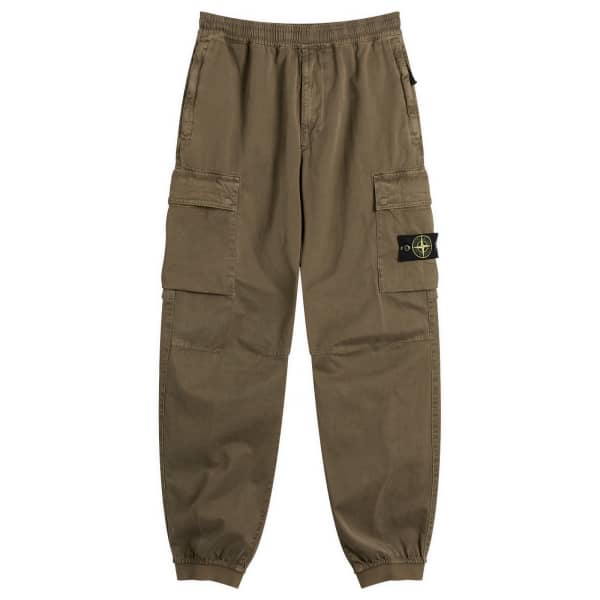 

Карго джоггеры Sateen Stone Island, military green