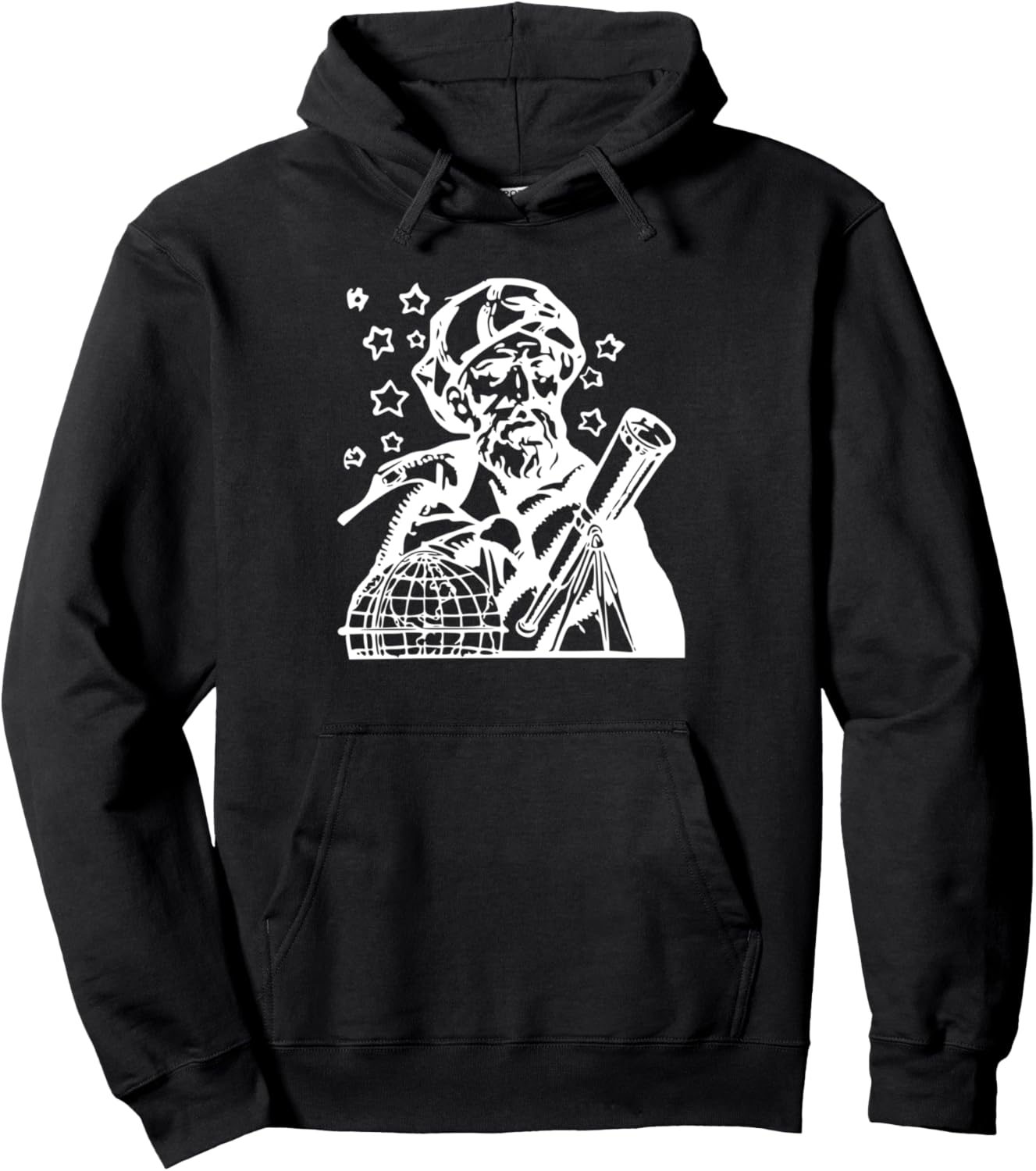 

Азофия Арабас - персидский астроном, толстовка с капюшоном на тему истории персидской астрономии, черная (black 19-3911tcx), размер S Be Good Boutique