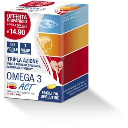 

Добавка Omega 3 Act 60 жемчужин 540 мг F&Amp;F Srl