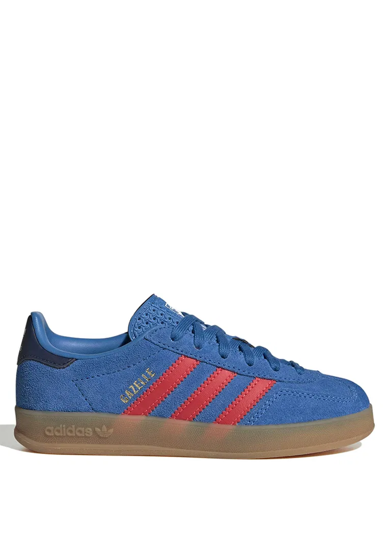 Кроссовки детские Gazelle Indoor, Adidas, красный/синий