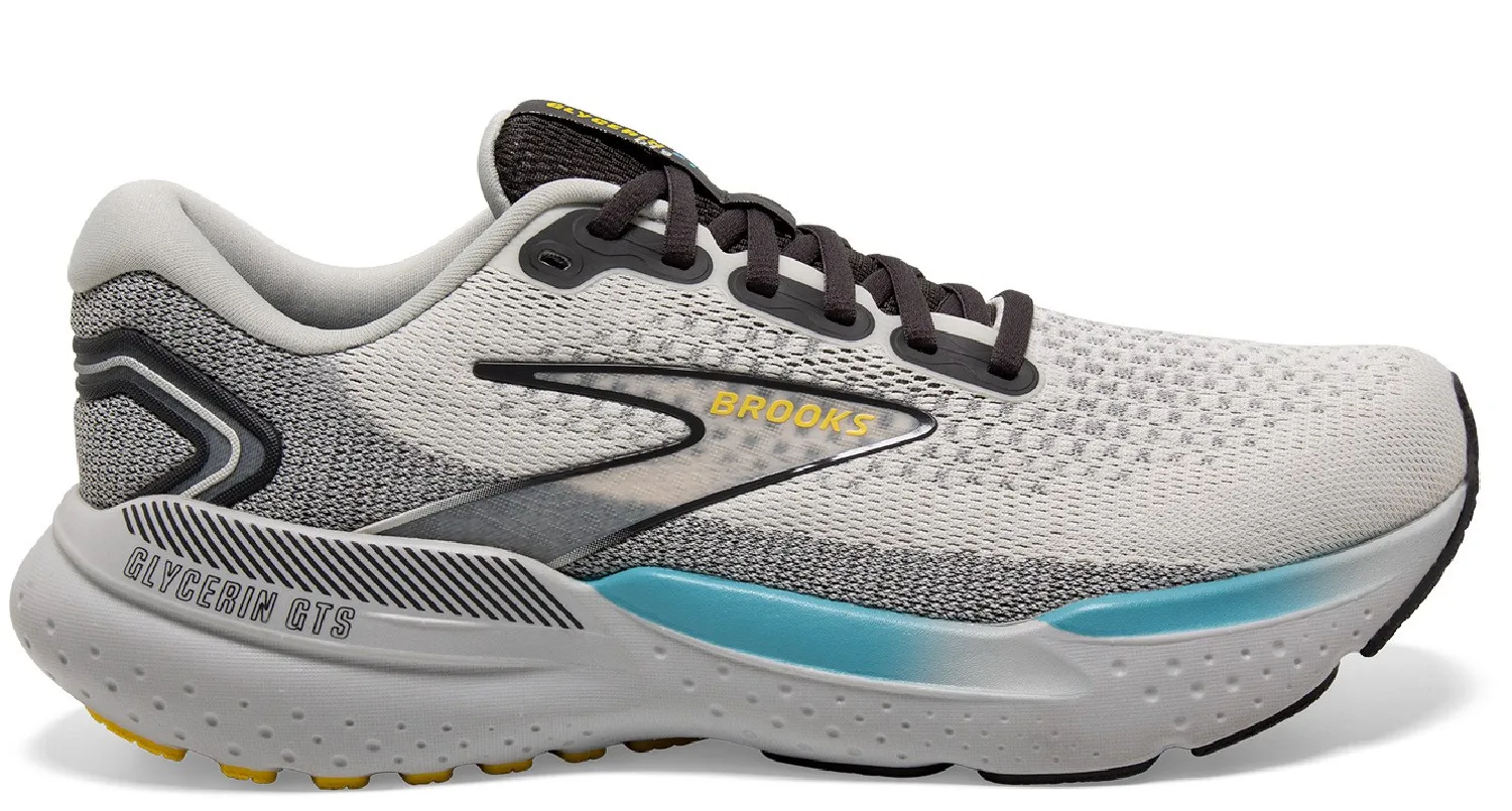 

Беговые дорожные кроссовки Glycerin GTS 21 мужские Brooks, Coconut/Forged Iron/Yellow