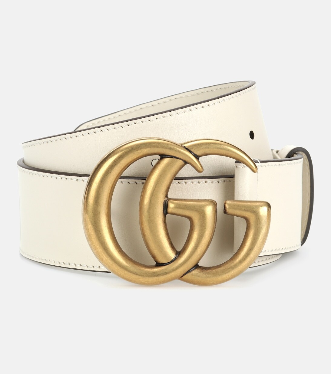 

Ремень с логотипом GG Gucci, белый