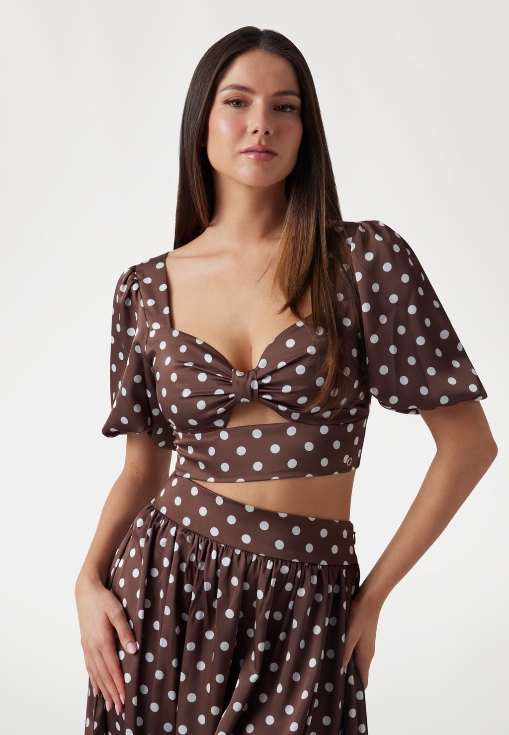 

Блуза Guess, коричневый