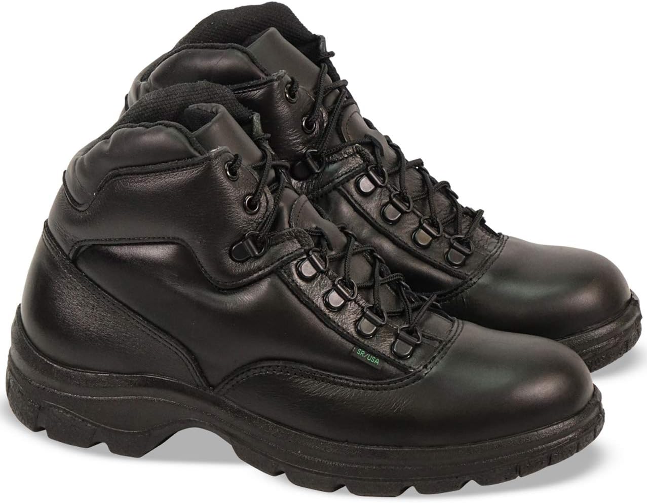 Мужские кроссовки Thorogood Soft Streets Ultimate Cross-Trainer - премиальная черная кожа с комфортной стелькой и противоскользящей подошвой; соответствуют стандартам Berry и сертифицированы почтой — фото 2