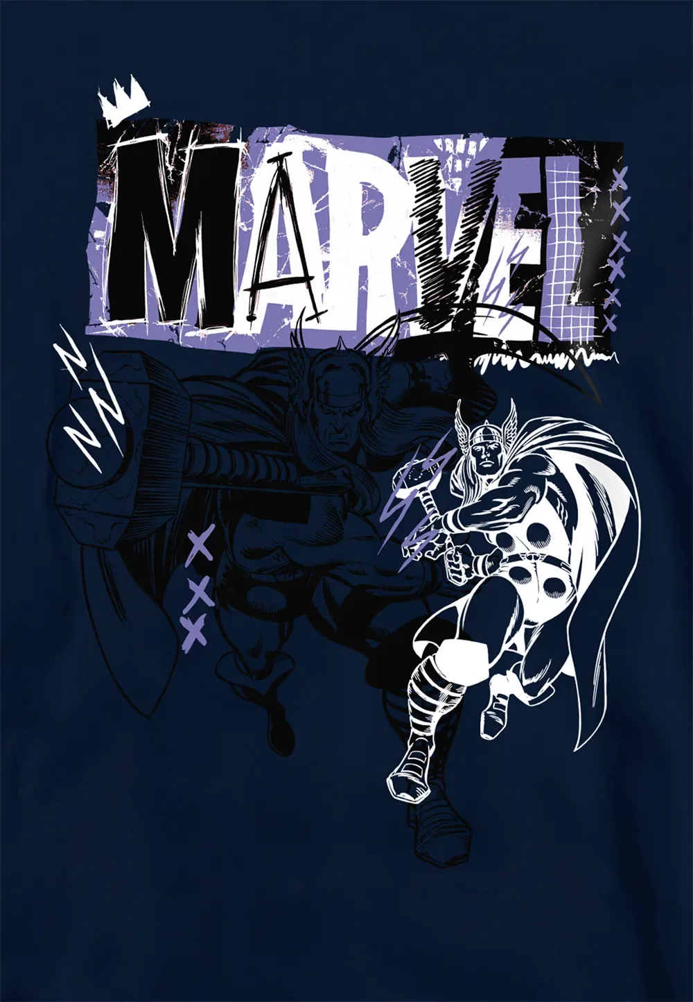 Детская толстовка Marvel Thor, темно-синий, темно-синий — фото 2