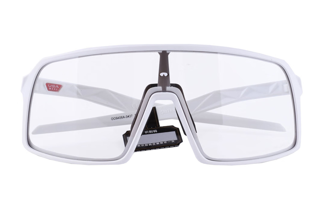 

Oakley Солнцезащитные очки с пластиковой оправой неправильной формы унисекс белые, White