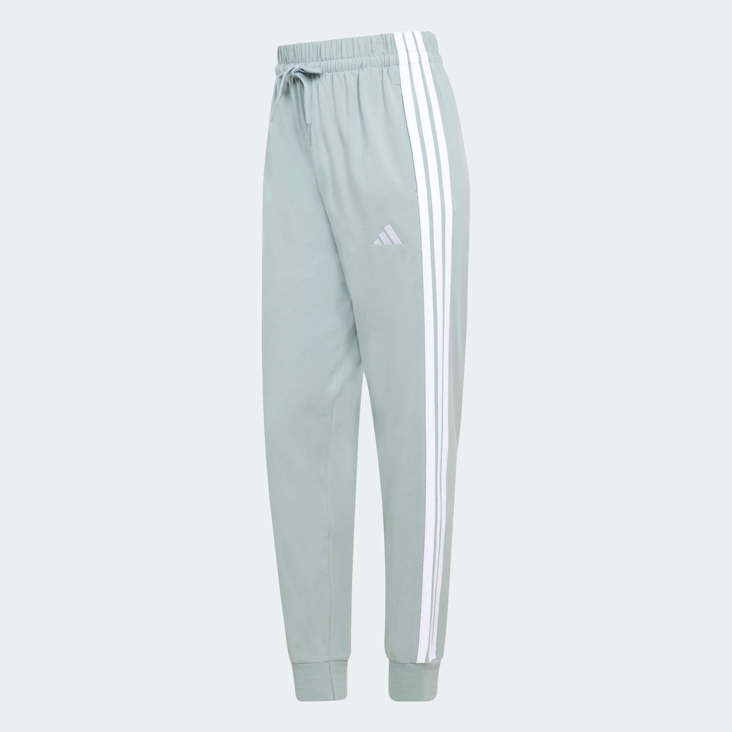 Adidas Sportswear Узкие спортивные штаны 'Essentials' в светло-зеленом цвете — фото 2