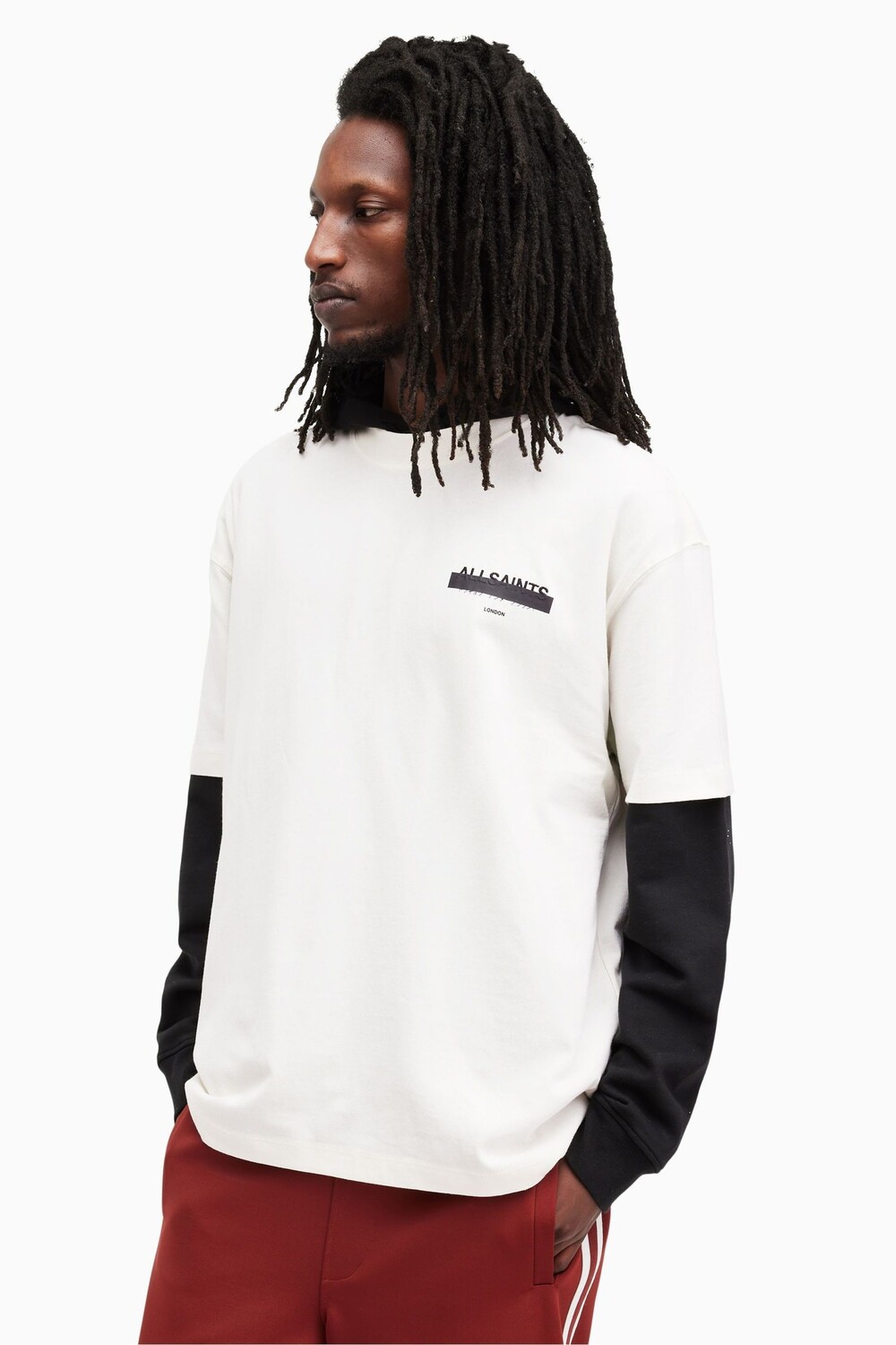 

Футболка Allsaints redact с круглым вырезом All Saints, белый