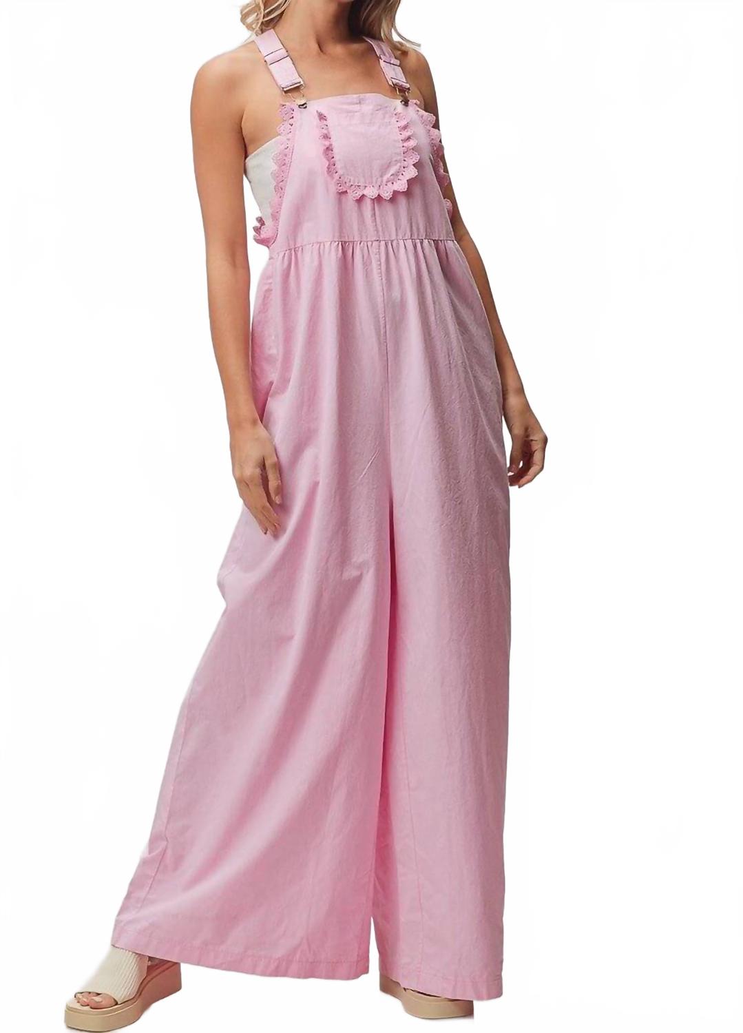 

Micheline Комбинезон с кружевом в розовом цвете BiBi