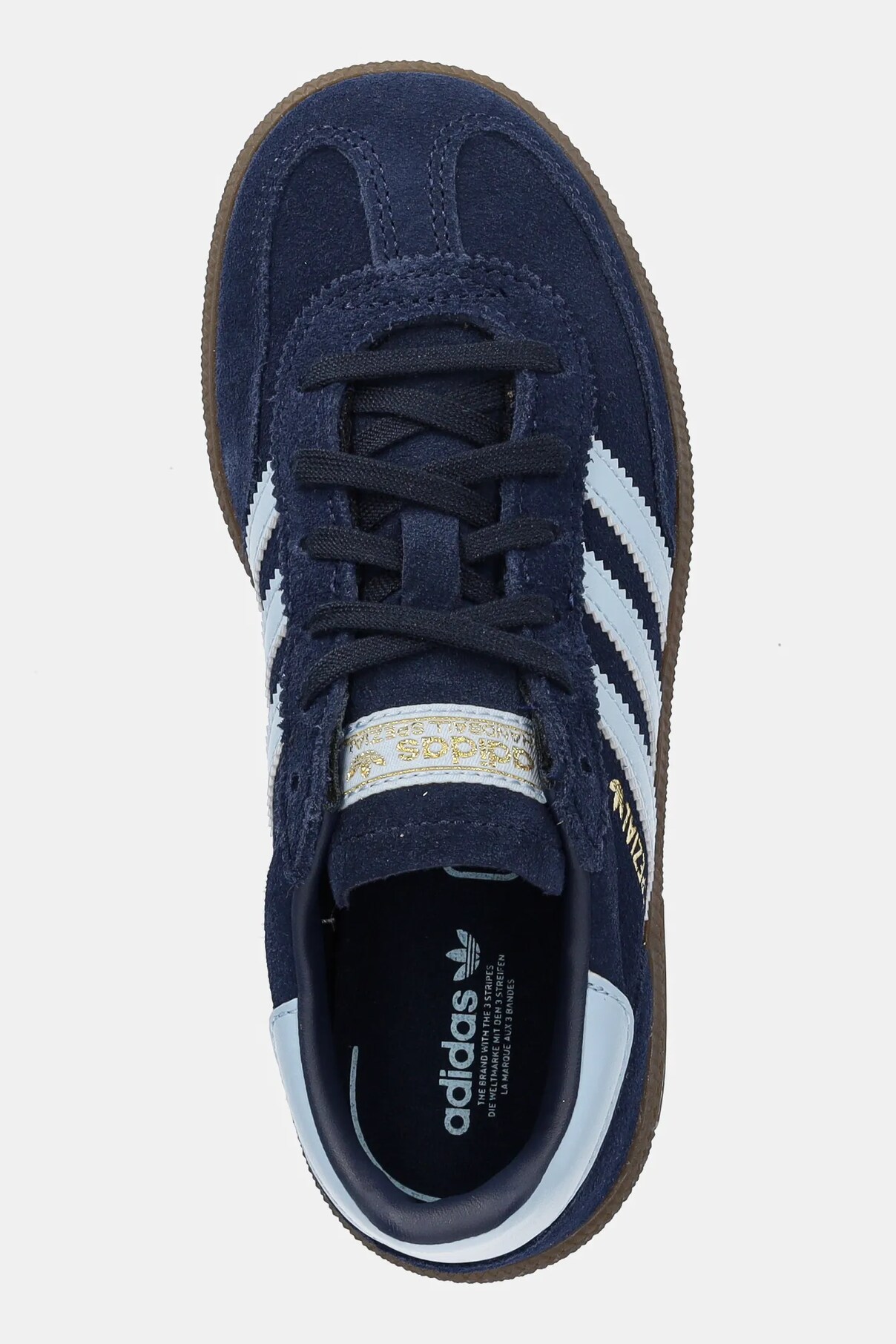 Кроссовки замшевые детские гандбол SPEZIAL Adidas Originals, темно-синий — фото 3