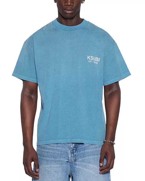 

Футболка с круглым вырезом и логотипом Titan Ksubi, синий