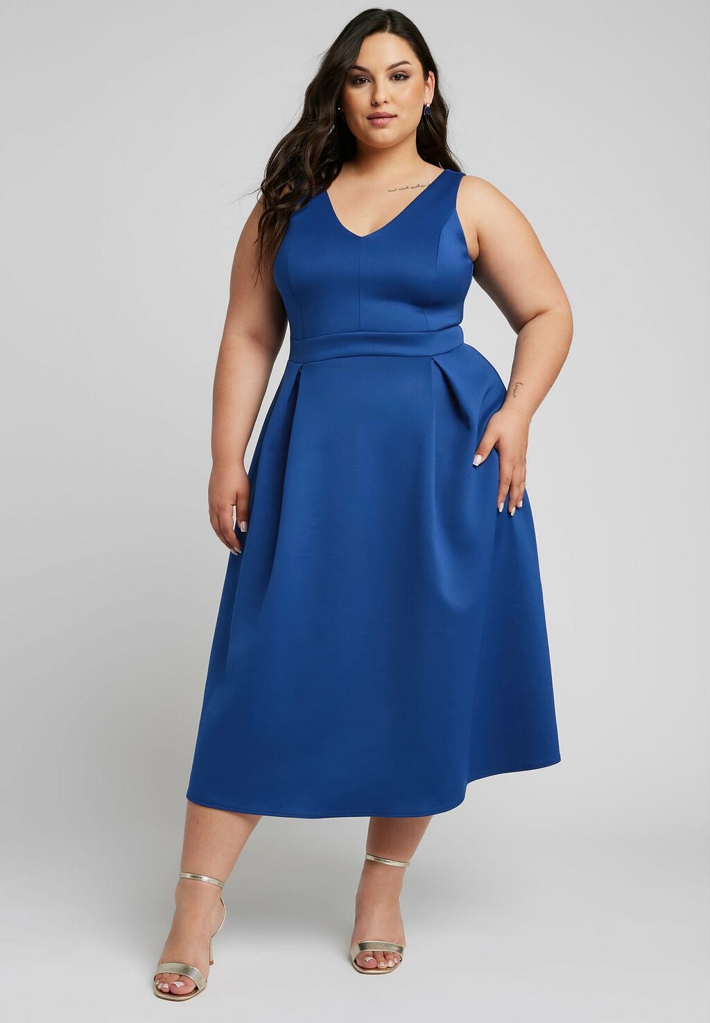 

Летнее платье Yours Clothing, синий
