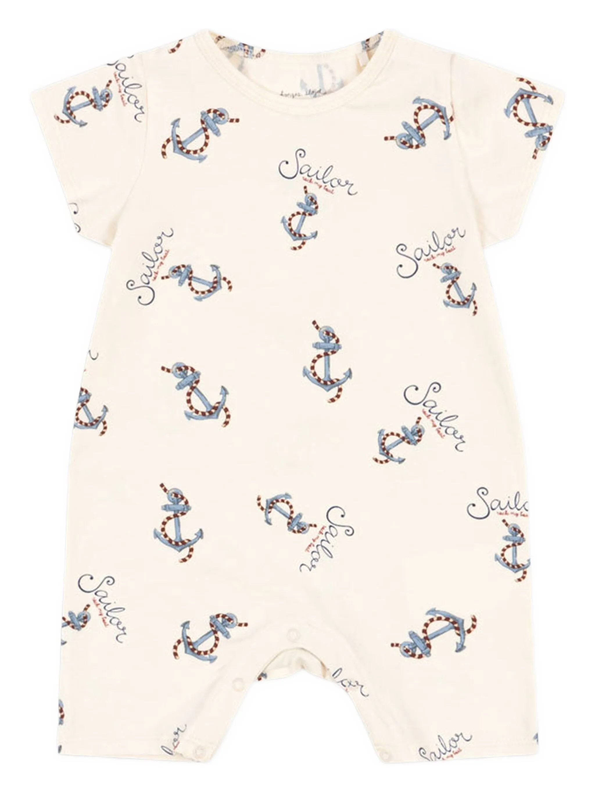 

Ромпер с короткими рукавами и принтом Konges Sløjd, белый