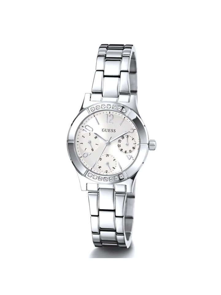 

Guess Аналоговые женские часы серебристого цвета