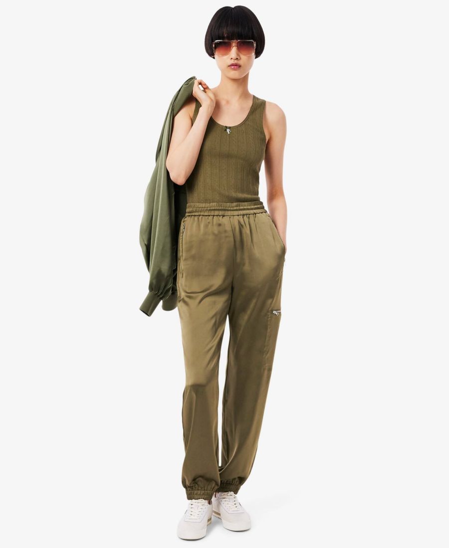 

Женские спортивные брюки свободного кроя LACOSTE USA, Green