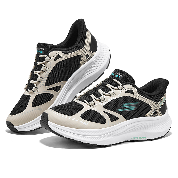 Кроссовки для бега SKECHERS GIRLS с низким верхом, устойчивые к истиранию, легкие, амортизирующие, нескользящие, детские Skechers Kids, черный — фото 3