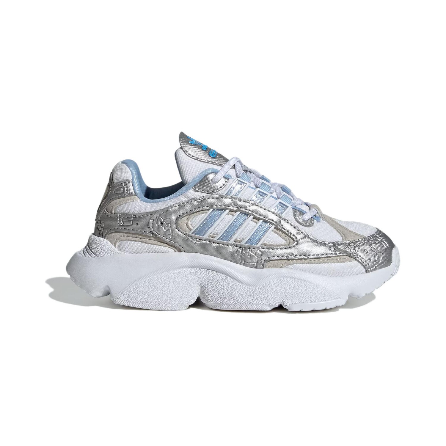 Кроссовки adidas Ozmillen  Hello Kitty X  Elastic Lace C 'White Glow Blue Grey', белый/ярко-желтый/синий — фото 2